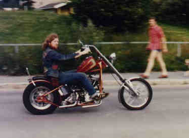 Panhead on the road